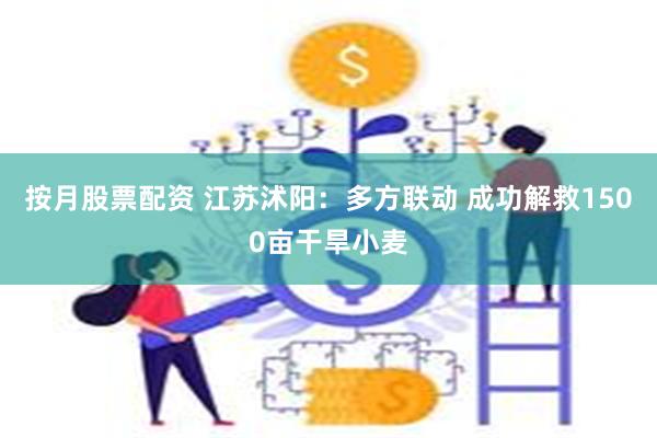 按月股票配资 江苏沭阳：多方联动 成功解救1500亩干旱小麦