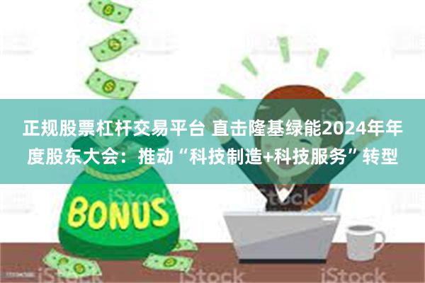 正规股票杠杆交易平台 直击隆基绿能2024年年度股东大会：推动“科技制造+科技服务”转型