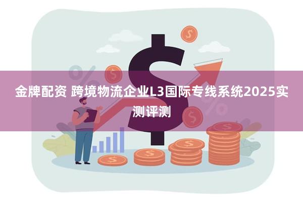 金牌配资 跨境物流企业L3国际专线系统2025实测评测